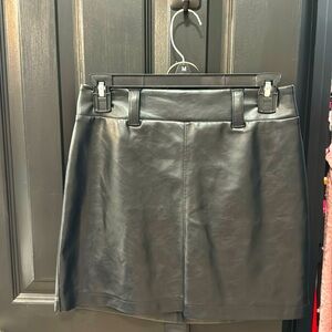 Faux leather skirt